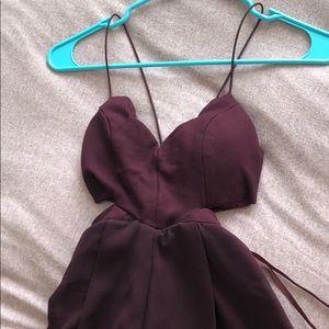 Burgundy Romper